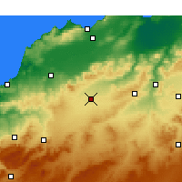 Nearby Forecast Locations - Sidi Bel Abbès - Carte