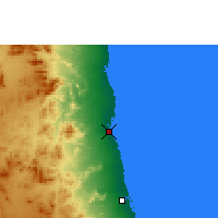 Nearby Forecast Locations - Port-Soudan - Carte