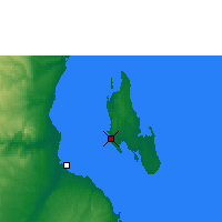 Nearby Forecast Locations - Zanzibar - Carte
