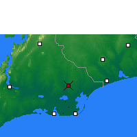 Nearby Forecast Locations - Akatsi - Carte