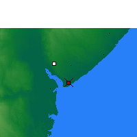 Nearby Forecast Locations - Beira - Carte