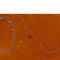 Nearby Forecast Locations - Ndola - Carte