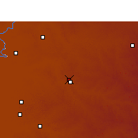 Nearby Forecast Locations - Kroonstad - Carte
