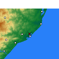 Nearby Forecast Locations - Richards Bay - Carte