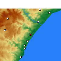 Nearby Forecast Locations - Shakaskraal - Carte