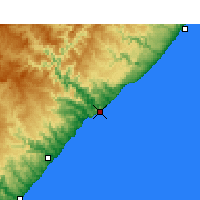 Nearby Forecast Locations - Port St. Johns - Carte