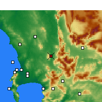 Nearby Forecast Locations - Paarl - Carte