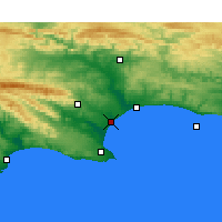 Nearby Forecast Locations - Port of Ngqura - Carte