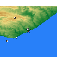 Nearby Forecast Locations - Port Alfred - Carte