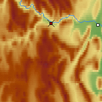 Nearby Forecast Locations - Deadman Valley - Carte