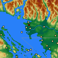 Nearby Forecast Locations - Delta - Carte