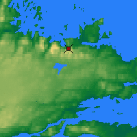 Nearby Forecast Locations - Tukialik Bay - Carte