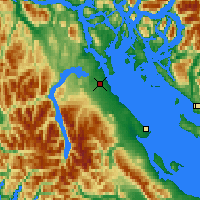 Nearby Forecast Locations - Campbell River - Carte