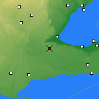 Nearby Forecast Locations - Hamilton - Carte