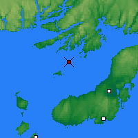 Nearby Forecast Locations - Sagona Island - Carte