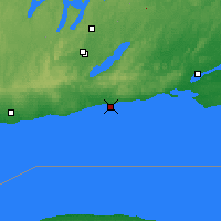 Nearby Forecast Locations - Cobourg - Carte