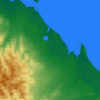 Nearby Forecast Locations - Île Herschel - Carte