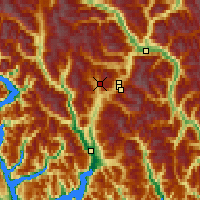 Nearby Forecast Locations - Callaghan Valley - Carte