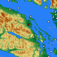 Nearby Forecast Locations - Baie-Comeau - Carte