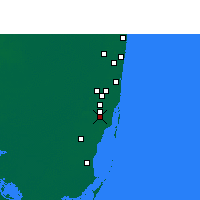 Nearby Forecast Locations - Miami - Carte