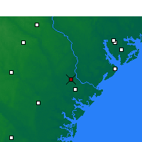 Nearby Forecast Locations - Savannah - Carte
