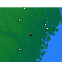 Nearby Forecast Locations - Hinesville - Carte