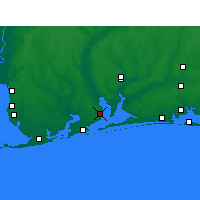 Nearby Forecast Locations - Pensacola Aéroport - Carte
