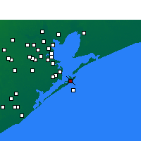 Nearby Forecast Locations - Galveston - Carte