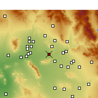 Nearby Forecast Locations - Phoenix - Carte