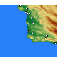 Nearby Forecast Locations - Lompoc AFB - Carte