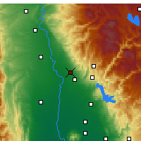 Nearby Forecast Locations - Chico - Carte