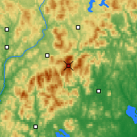Nearby Forecast Locations - Mont Washington - Carte