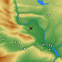 Nearby Forecast Locations - Hanford - Carte
