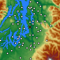 Nearby Forecast Locations - Seattle - Carte