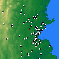 Nearby Forecast Locations - Bedford - Carte