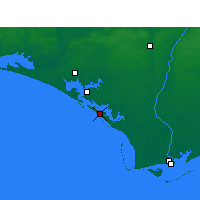 Nearby Forecast Locations - Tyndall - Carte