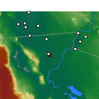 Nearby Forecast Locations - Nuevo León - Carte