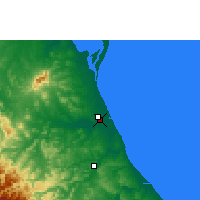 Nearby Forecast Locations - Tuxpan - Carte