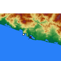 Nearby Forecast Locations - Acapulco - Carte