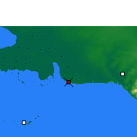 Nearby Forecast Locations - Playa Girón - Carte