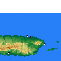 Nearby Forecast Locations - San Juan - Carte