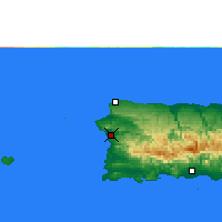 Nearby Forecast Locations - Mayagüez - Carte