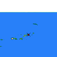 Nearby Forecast Locations - Tortola - Carte