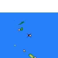 Nearby Forecast Locations - Gustavia - Carte