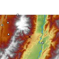 Nearby Forecast Locations - Ibagué - Carte