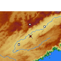 Nearby Forecast Locations - Taubaté - Carte