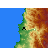 Nearby Forecast Locations - Aéroport du désert de l'Atacama - Carte