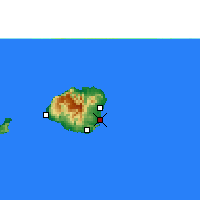 Nearby Forecast Locations - Lihue - Carte