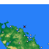 Nearby Forecast Locations - Îles Cavalli - Carte