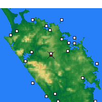 Nearby Forecast Locations - Kaikohe - Carte
